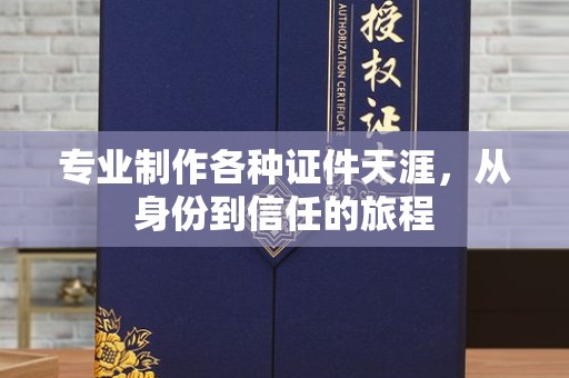 贵阳专业制作各种证件天涯，从身份到信任的旅程