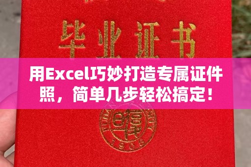 贵阳用Excel巧妙打造专属证件照，简单几步轻松搞定！