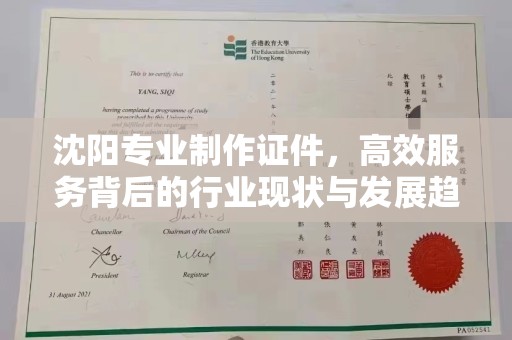 贵阳沈阳专业制作证件，高效服务背后的行业现状与发展趋势