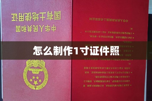 贵阳怎么制作1寸证件照